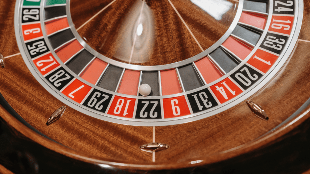 an image of a casino roulette wheel