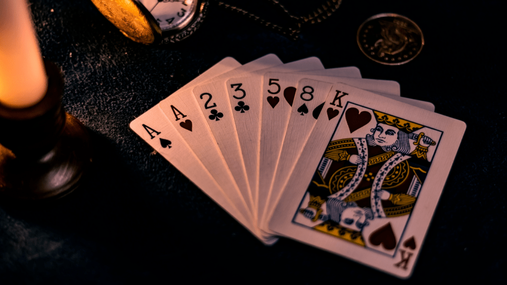 four playing cards