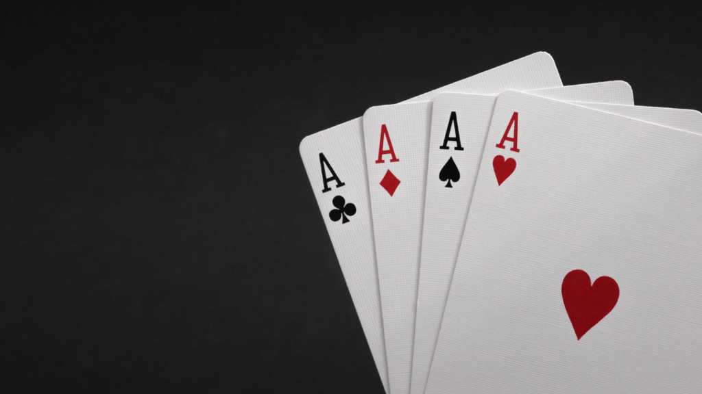 four playing cards