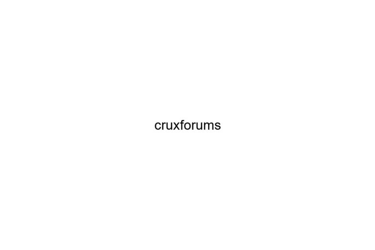 cruxforums