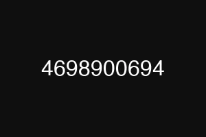 4698900694