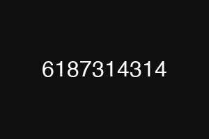 6187314314